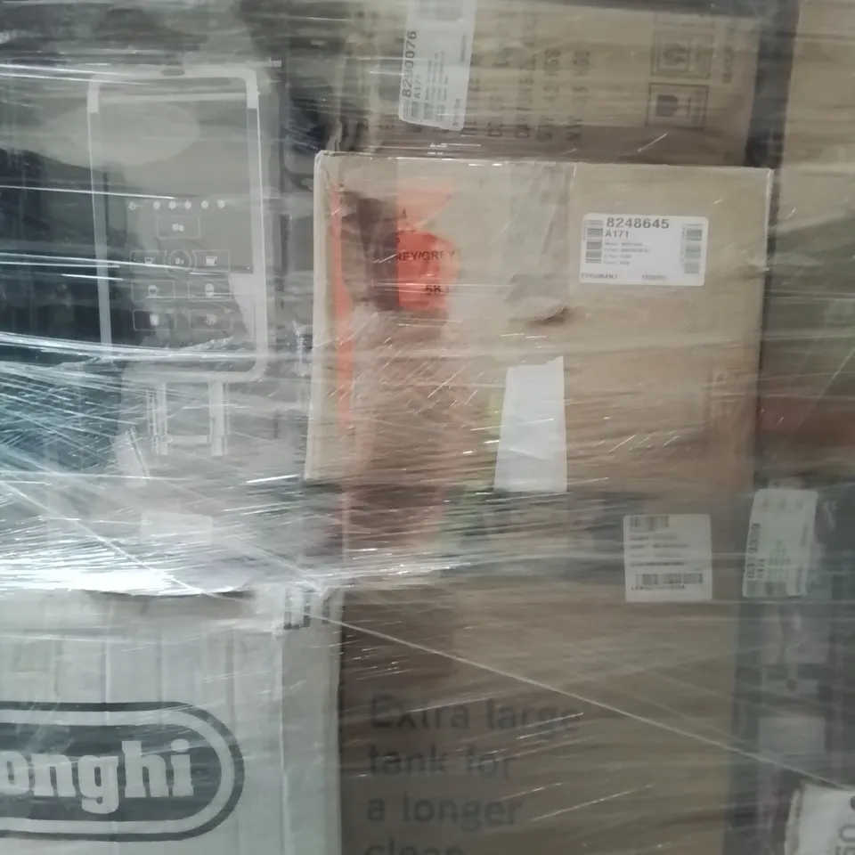 PALLET OF APPROXIMATELY 37 UNPROCESSED RAW RETURN HOUSEHOLD AND ELECTRICAL GOODS TO INCLUDE;