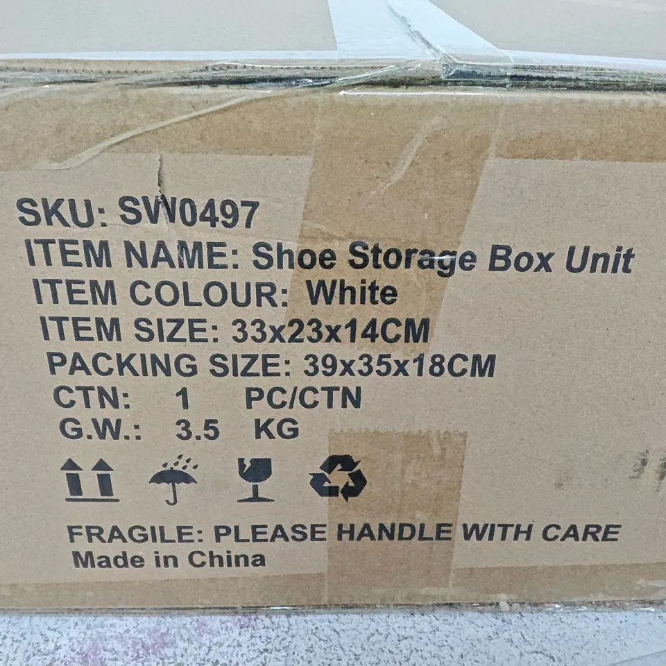 LIFE IDEAS SHOE STORAGE BOX UNIT – WHITE (SKU SV0497)