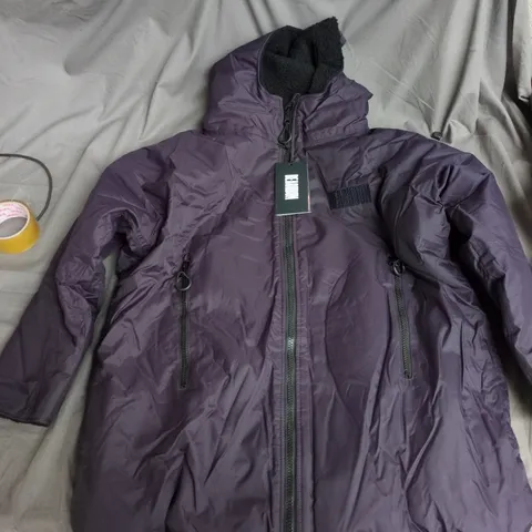 BEACHBUM PURPLE PUFFER JACKET WITH FLEECE-LINED , XS