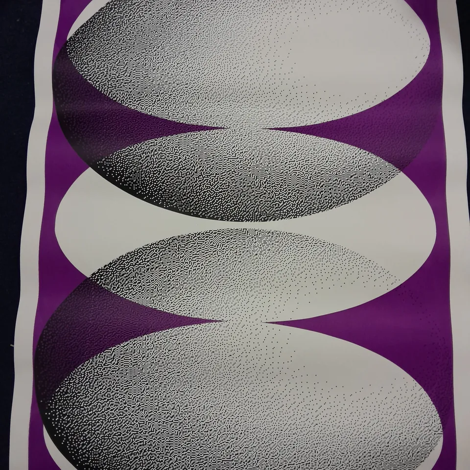 DUNJA JANKOVIC  OVALS ON OVAL PURPLE SIGNED PRINT #27/75