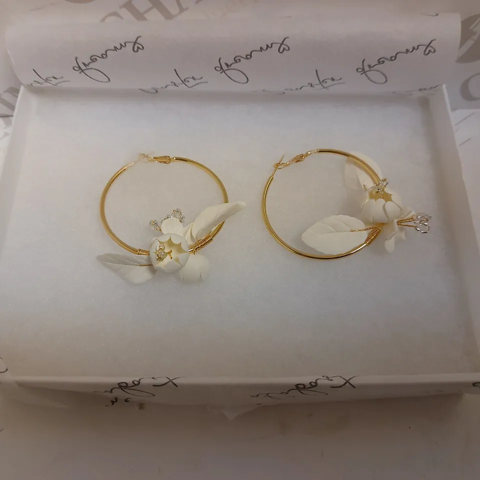 BOXED ALABASTER DREAM ARTISANAL BRIDAL EARRINGS