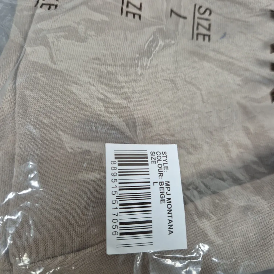 BEIGE KNIT SOUL START JOGGING BOTTOMS– SIZE L 