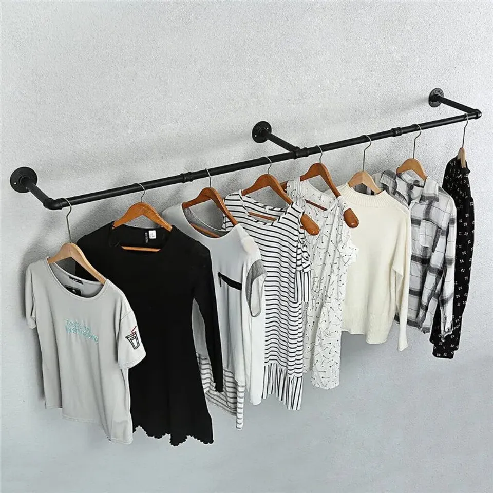 BOXED OEHLSCHLAEGER ADJUSTABLE WALL MOUNTED CLOTHES RACK (1 BOX)