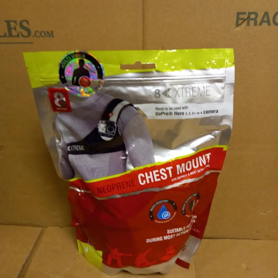 8K EXTREME NEOPRENE CHEST MOUNT FOR GOPRO HERO 2/3/3+/4 CAMERA - SML-XXL	