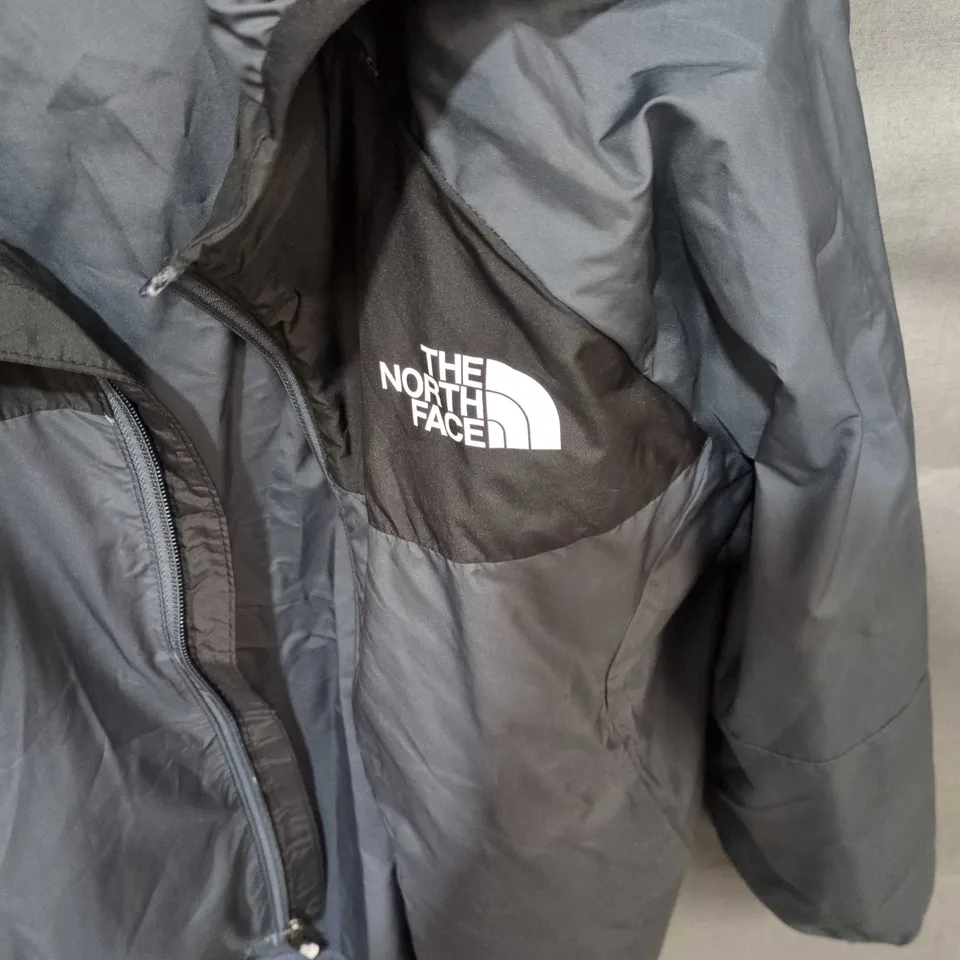 THE NORTH FACE WINDBREAKER JACKET – NAVY/BLACK, UK 12 (WOMEN)
