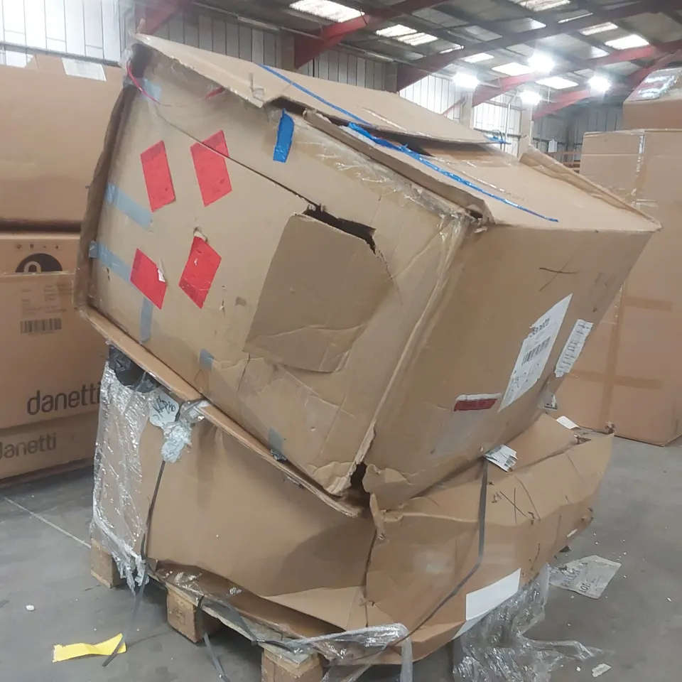 PALLET CONTAINING ASSORTED DANETTI SOFA PARTS