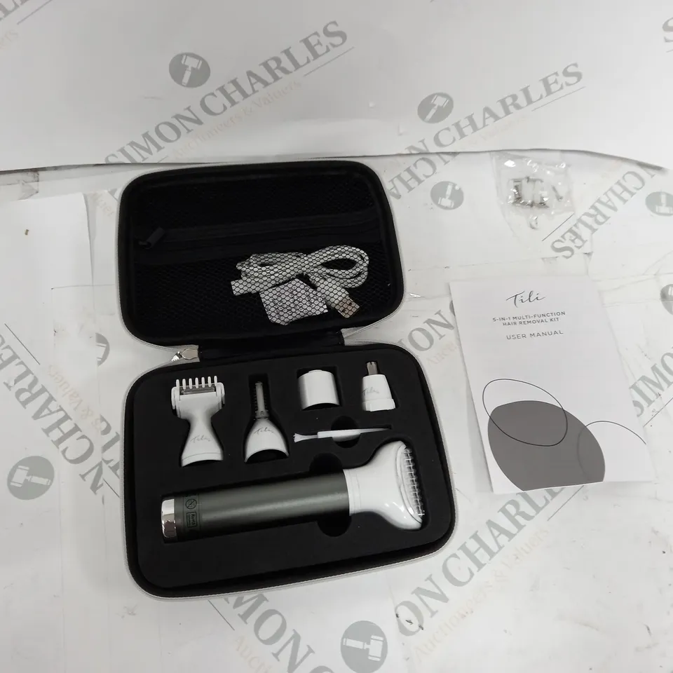 TILI 5-IN-1 MULTI-FUNCTION HAIR REMOVAL KIT - SILVER