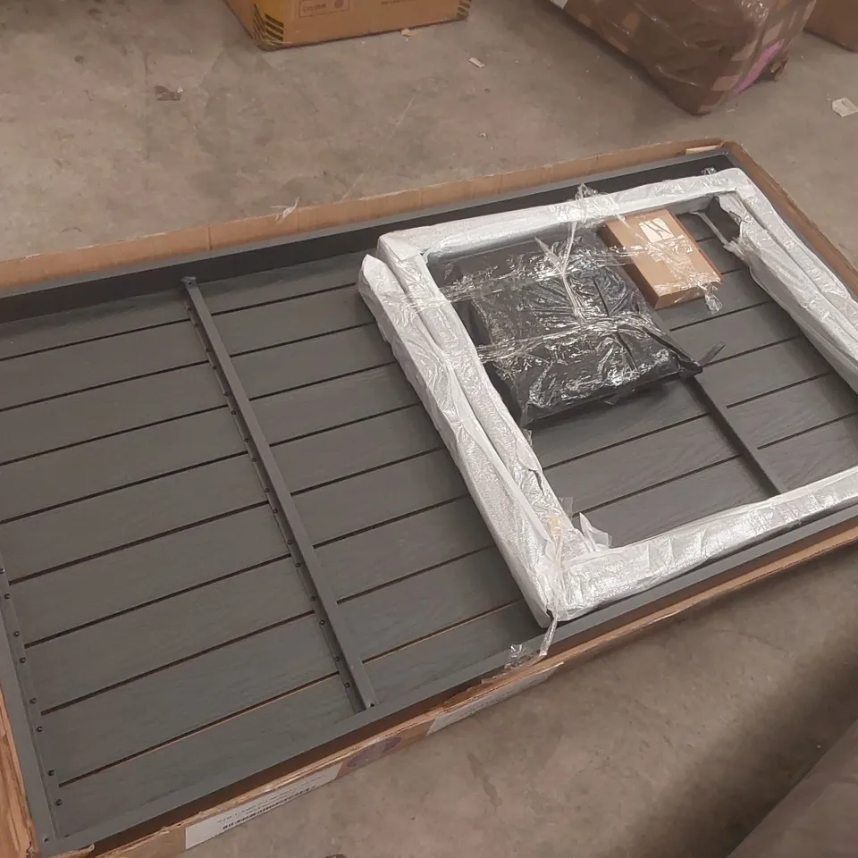 BOXED DUBAI GREY OUTDOOR DINING TABLE 
