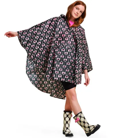 BRAND NEW REGATTA WOMENS ORLA KIELY WATERPROOF FESTIVAL PONCHO