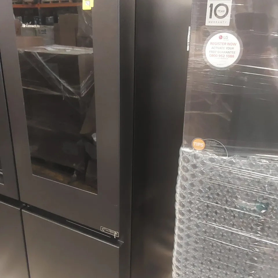 HISENSE PUREFLAT ECLIPSE RS9P628GPFE TOTAL NO FROST AMERICAN FRIDGE FREEZER - BLACK / STAINLESS STEEL - E RATED