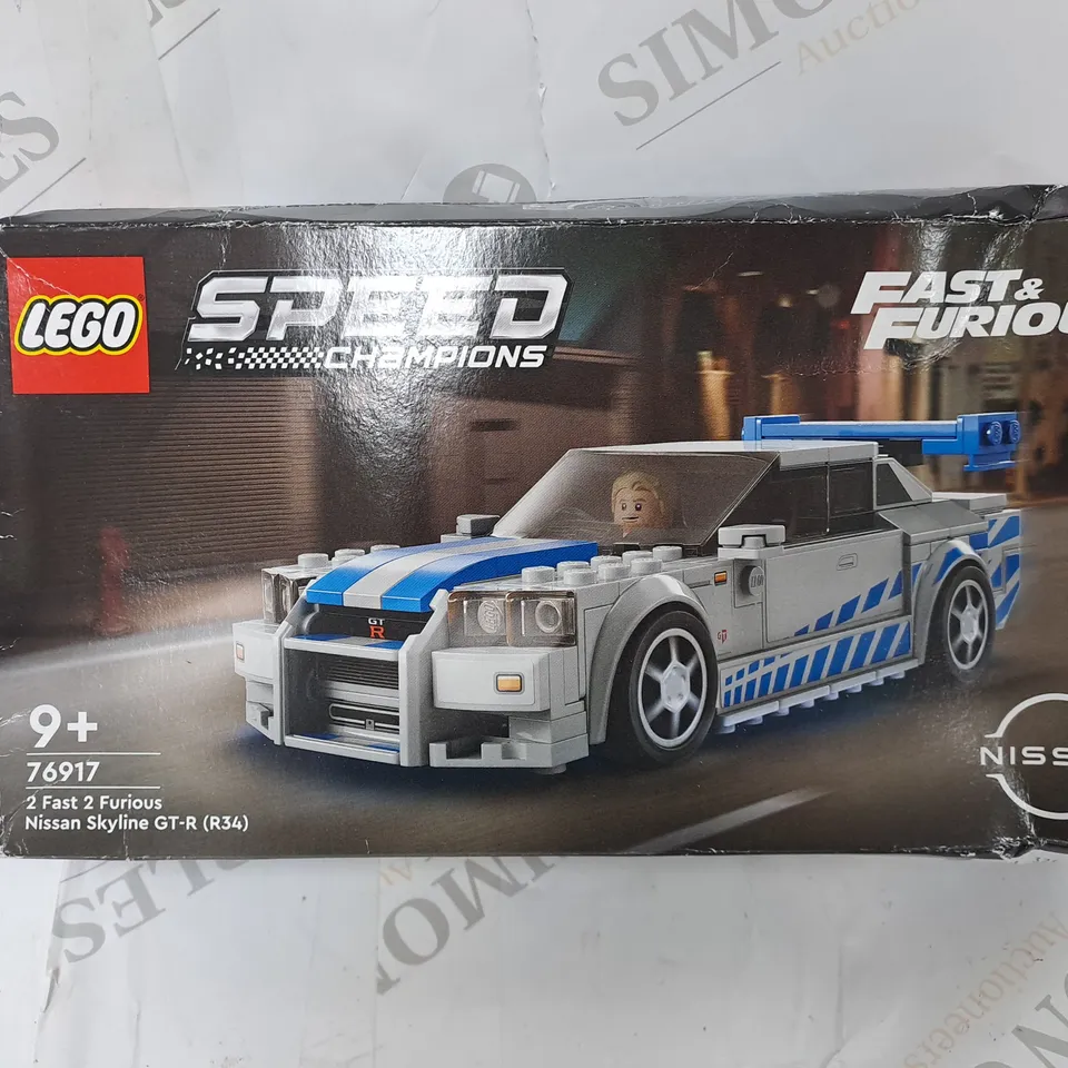 BOXED LEGO SPEED CHAMPIONS 2 FAST 2 FURIOUS NISSAN SKYLINE 76917 RRP £20.5