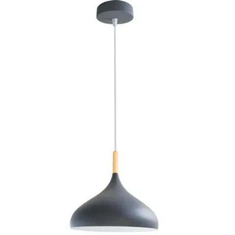 BOXED HOUSE ADDITIONS MARLBOROUGH 1 LIGHT DOME PENDANT LIGHT GREY