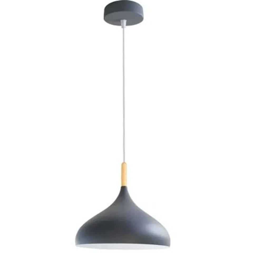 BOXED HOUSE ADDITIONS MARLBOROUGH 1 LIGHT DOME PENDANT LIGHT GREY