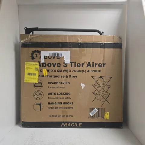 BOXED 1 ABOVE 3-TIER AIRER