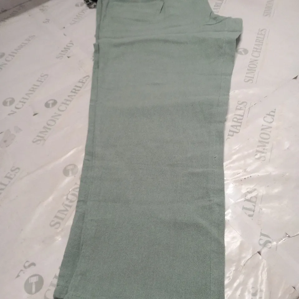 MAISON DE NIMES GREEN BELTED TROUSERS SIZE L