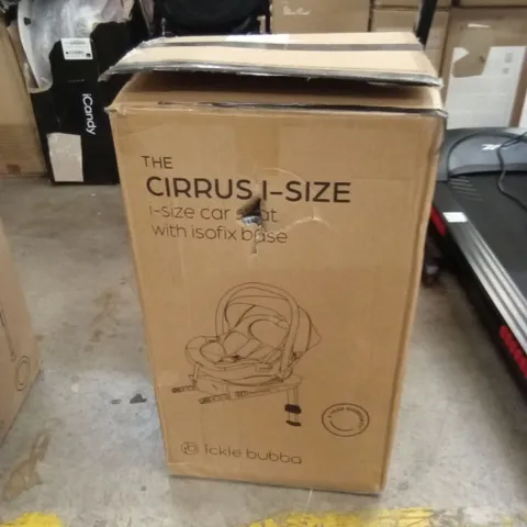 BOXED ICKLE BUBBA THE CIRRUS I-SIZE CAR SEAT WITH BASE
