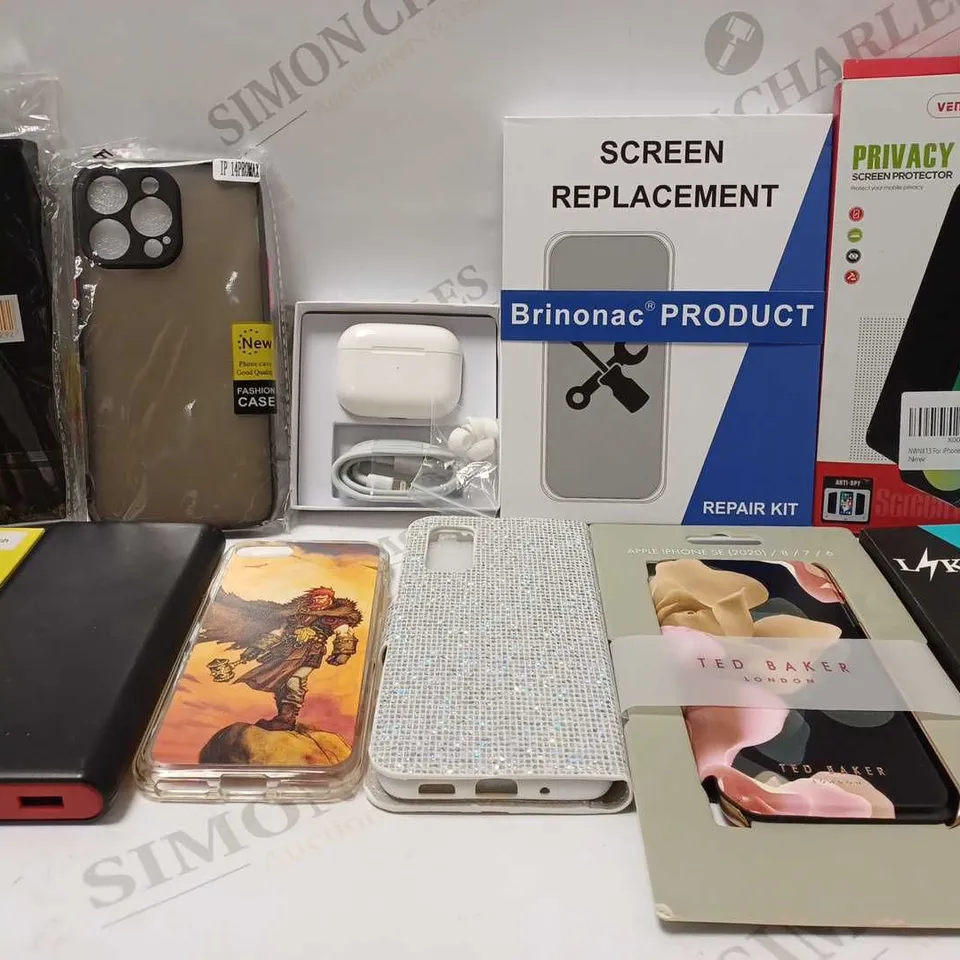 LOT OF APPROX 20 ASSORTED MOBILE PHONE ACCESORIES TO INCLUDE PHONE CASES, SCREEN PROTECTORS, USB CABLES, ETC 