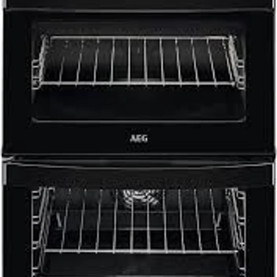 AEG ELECTRIC CERAMIC HOB DOUBLE OVEN COOKER 60cm BLACK Model CCB6740ACB