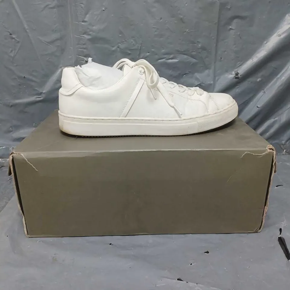 ALL SAINTS UNDERGROUND LOW TOP TRAINERS OFF WHITE SIZE 9