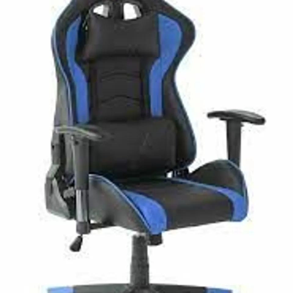 BOXED X ROCKER ALPHA PC GAMING CHAIR BLUE (1 BOX)