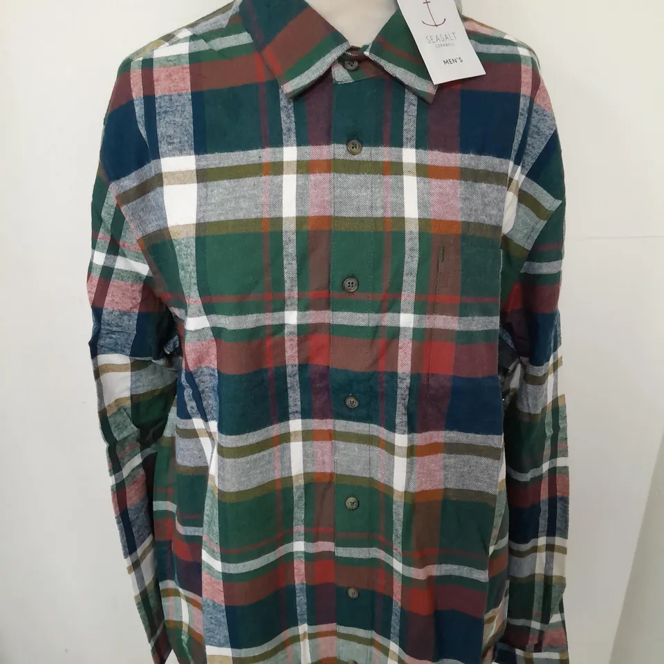 SEASALT CORNWALL MENS FATHOMER SHIRT - L