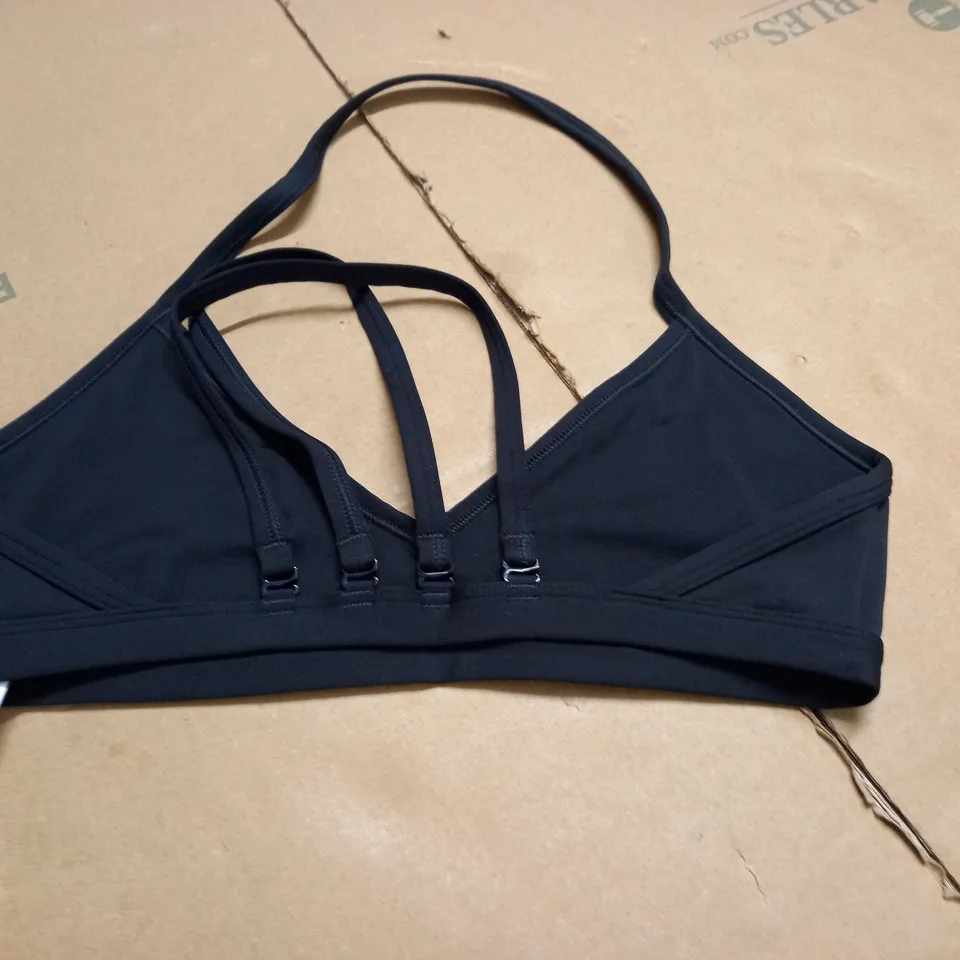 GYMSHARK BLACK SPORTS BRA - M