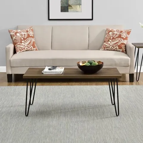BOXED OWEN RETRO COFFEE TABLE IN WALNUT EFFECT (1 BOX)