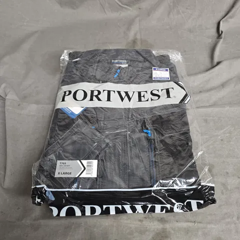 PORTWEST WX3 JACKET IN METAL GREY SIZE XL