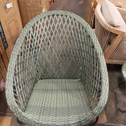 TOBS OUTDOOR GREEN FOLDABLE LOUNGERS SET