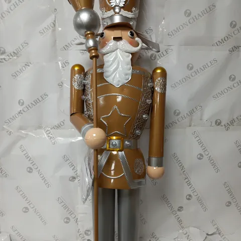 INLIT GIANT NUTCRACKER GOLD/SILVER - COLLECTION ONLY