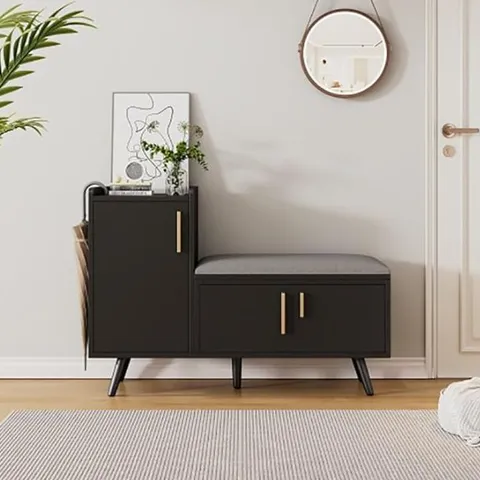 BOXED 8 PAIR SHOE STORAGE CABINET