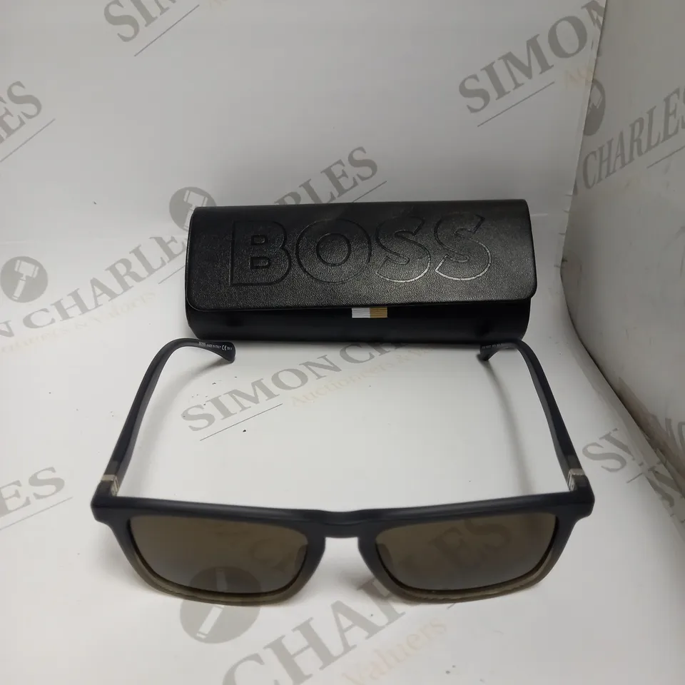 HUGO BOSS 1082-S-IT SHINY BLACK FRAMED SUNGLASSES  