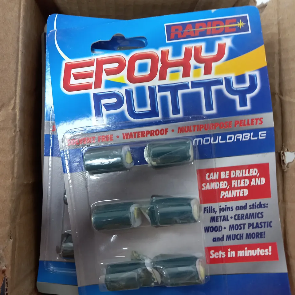 BOX OF APPROXIMATELY 10 EPOXY PUTTY EPOXY PUTTY REPAIR PELLETS