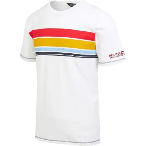 BRAND NEW REGATTA MENS RAYONNER SHORT SLEEVE T-SHIRT IN WHITE SIZE 3XL