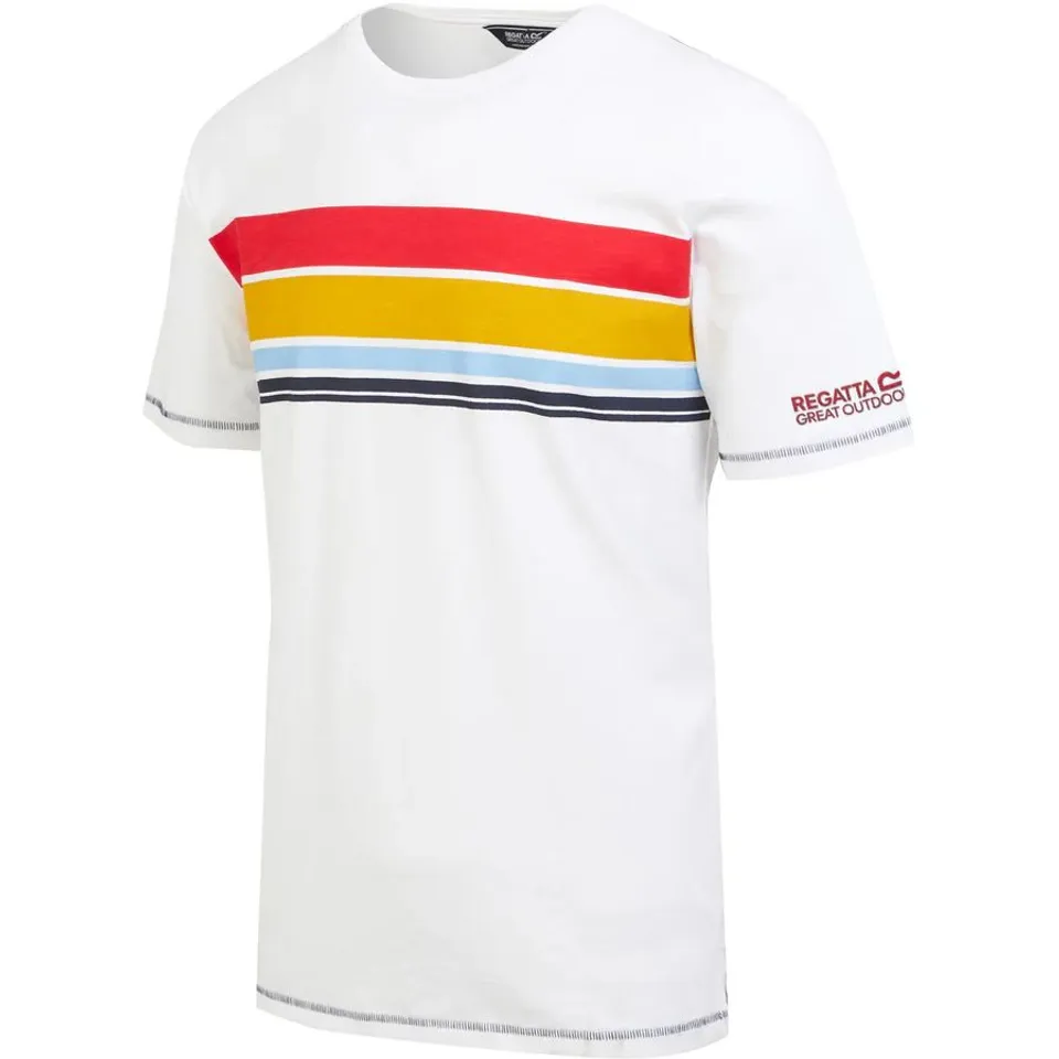 BRAND NEW REGATTA MENS RAYONNER SHORT SLEEVE T-SHIRT IN WHITE SIZE 3XL