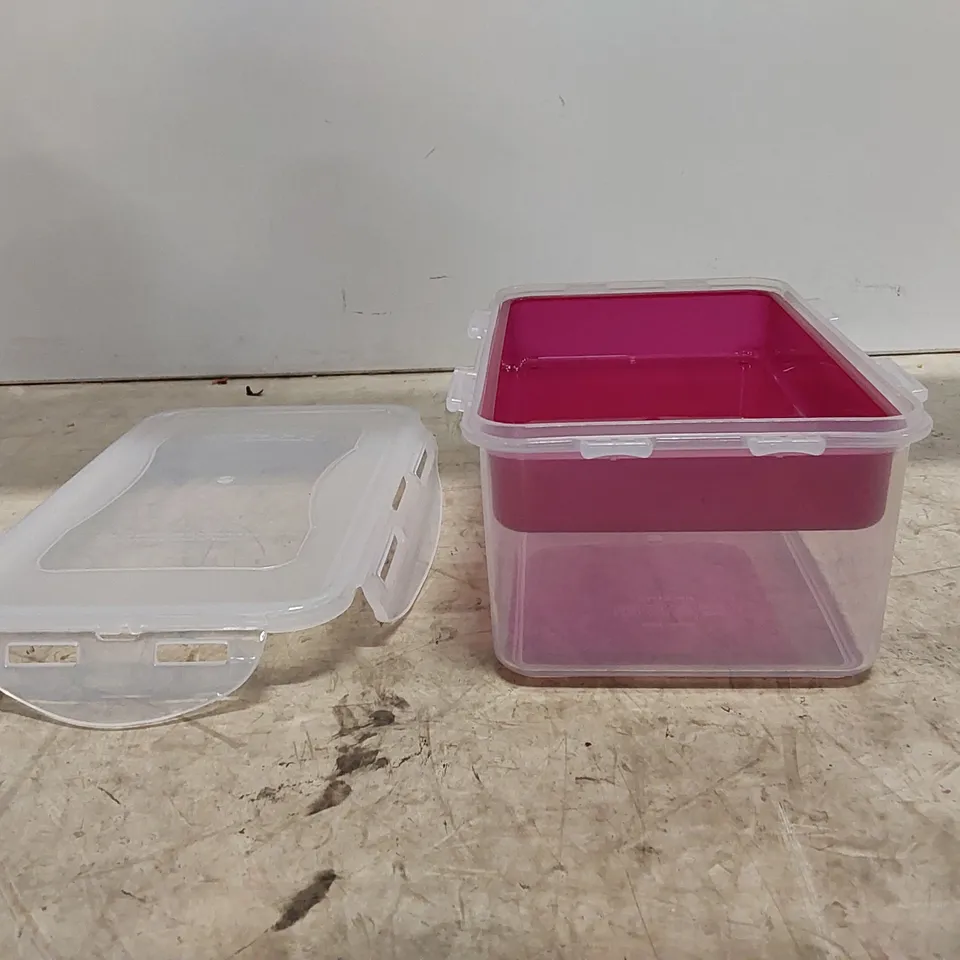 BOXED SET OF 4 LOCK & LOCK 1.4L CONTAINERS - PINK (1 BOX)
