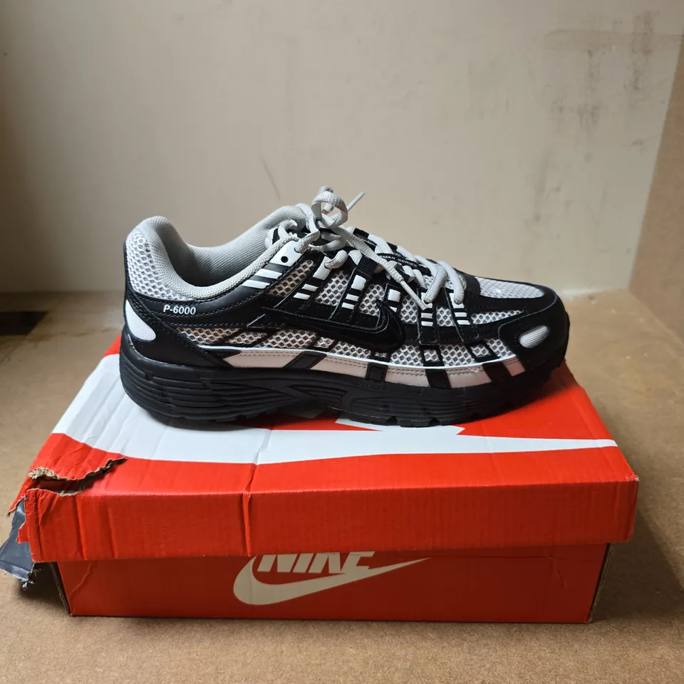 NIKE P-6000 SNEAKERS – WHITE/BLACK, UK 7