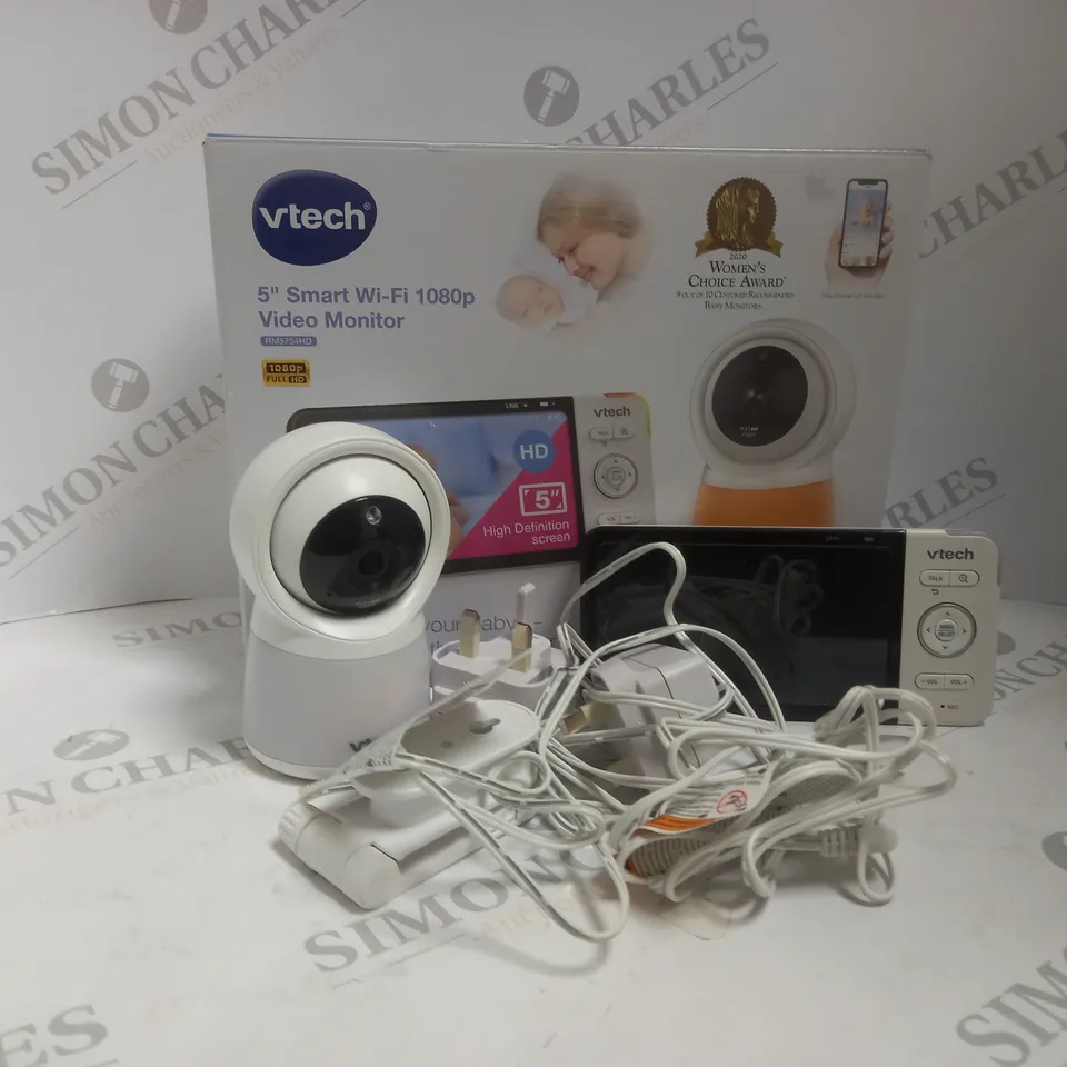 BOXED VTECH 5 INCH SMART WI-FI 1080P VIDEO MONITOR 
