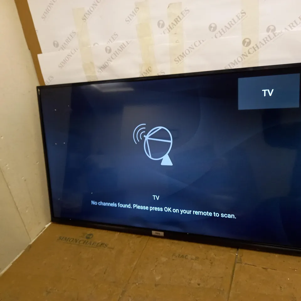 TCL 43P617K 43" 4K UHD SMART ANDROID TV WITH FREEVIEW PLAY COLLECTION ONLY 