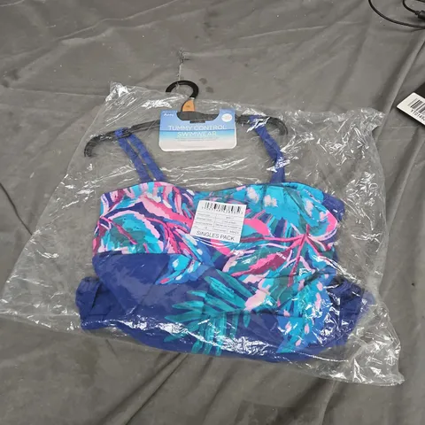 WOMEN'S TROPICAL PRINT SWIMSUIT TOP WITH TUMMY CONTROL