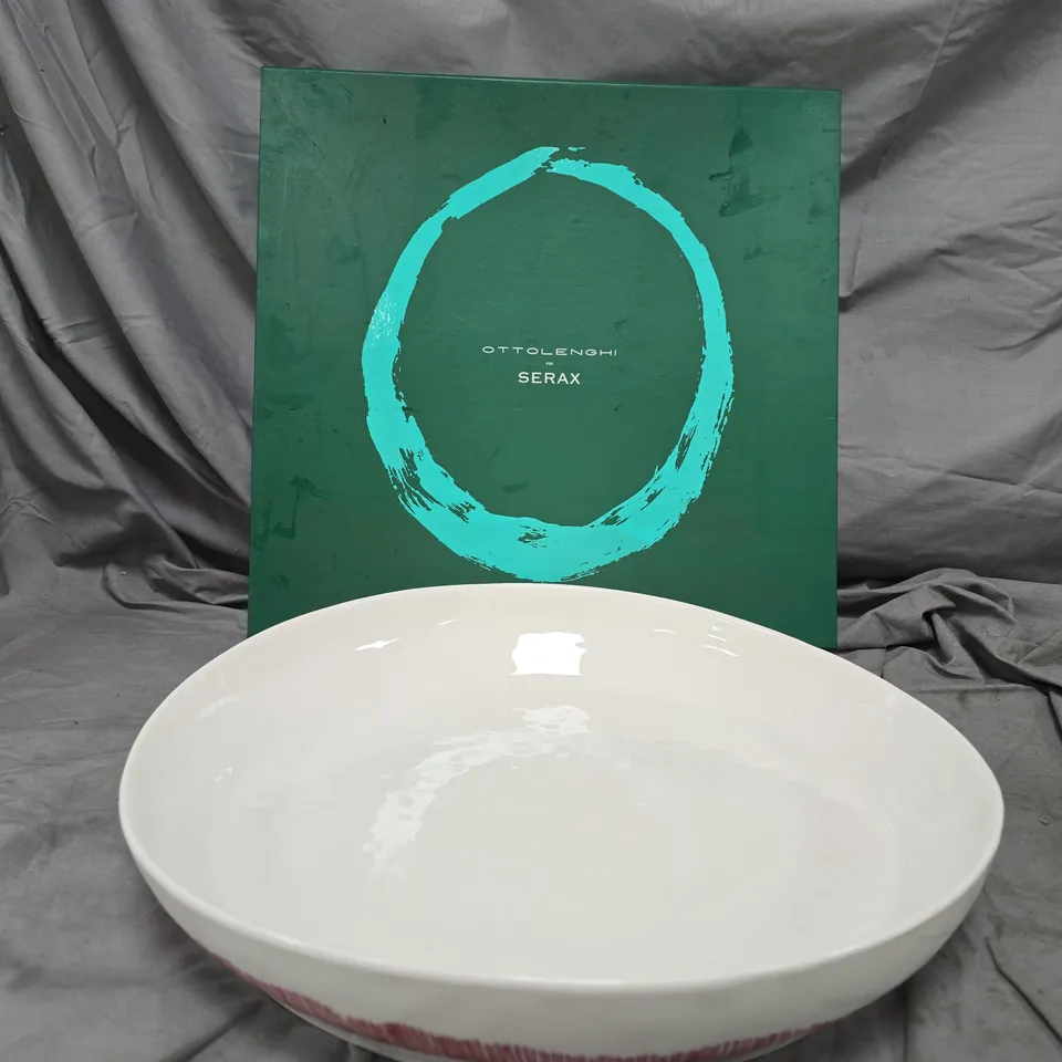 OTTOLENGHI FOR SERAX RED STRIPES FEAST SERVING PLATE