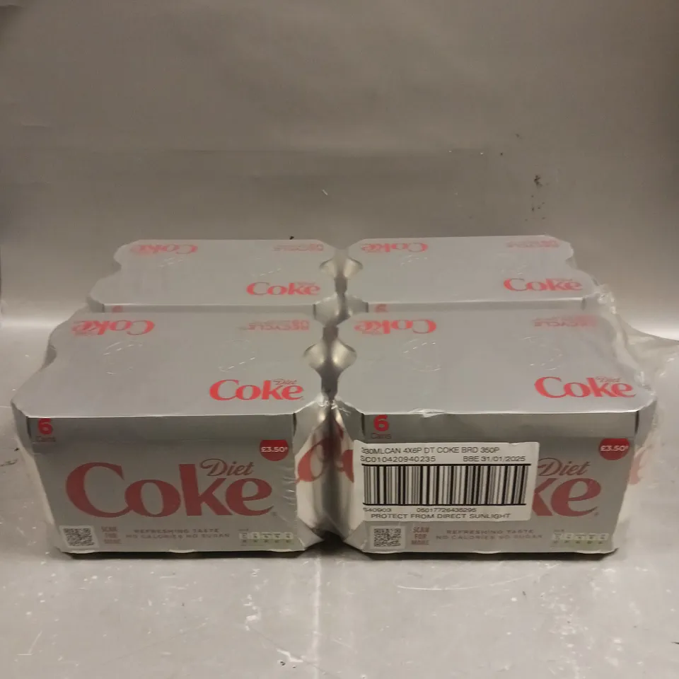 24 X DIET COKE CANS - 24 X 330ML - COLLECTION ONLY 