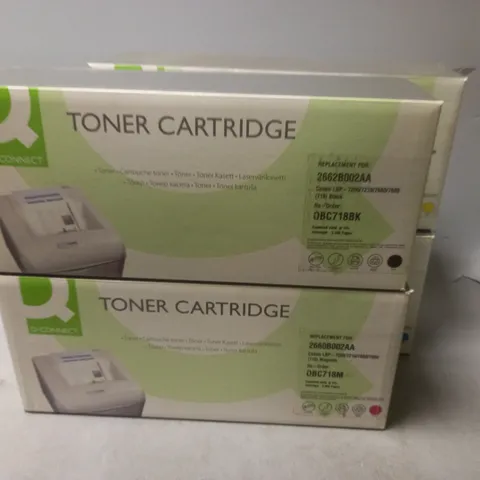 LOT OF 4 Q-CONNECT TONER CARTRIDGES