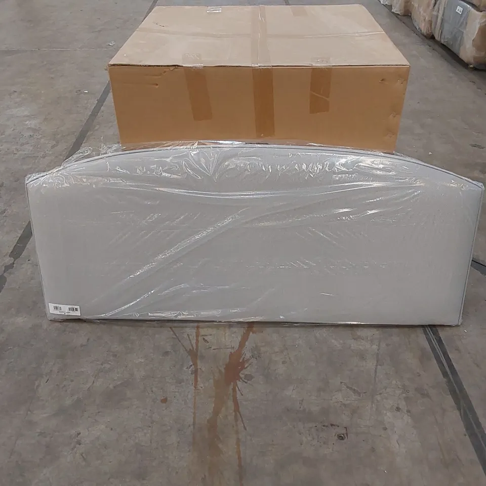 BAGGED DESIGNER 135cm DOUBLE SIZE FABRIC UPHOLSTERED HEADBOARD 