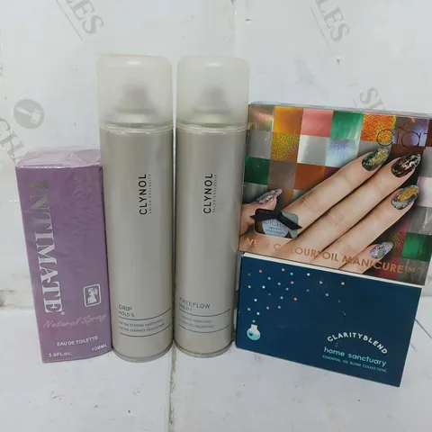 APPROXIMATELY 16 HEALTH & BEAUTY ITEMS TO INCLUDE CIATE VERY COLOURFUL MANICURE SET, CYNOL GRIP HOLD 5 SPRAY, INITIATE NATURAL SPARY EAU DE TOILETTE, ETC