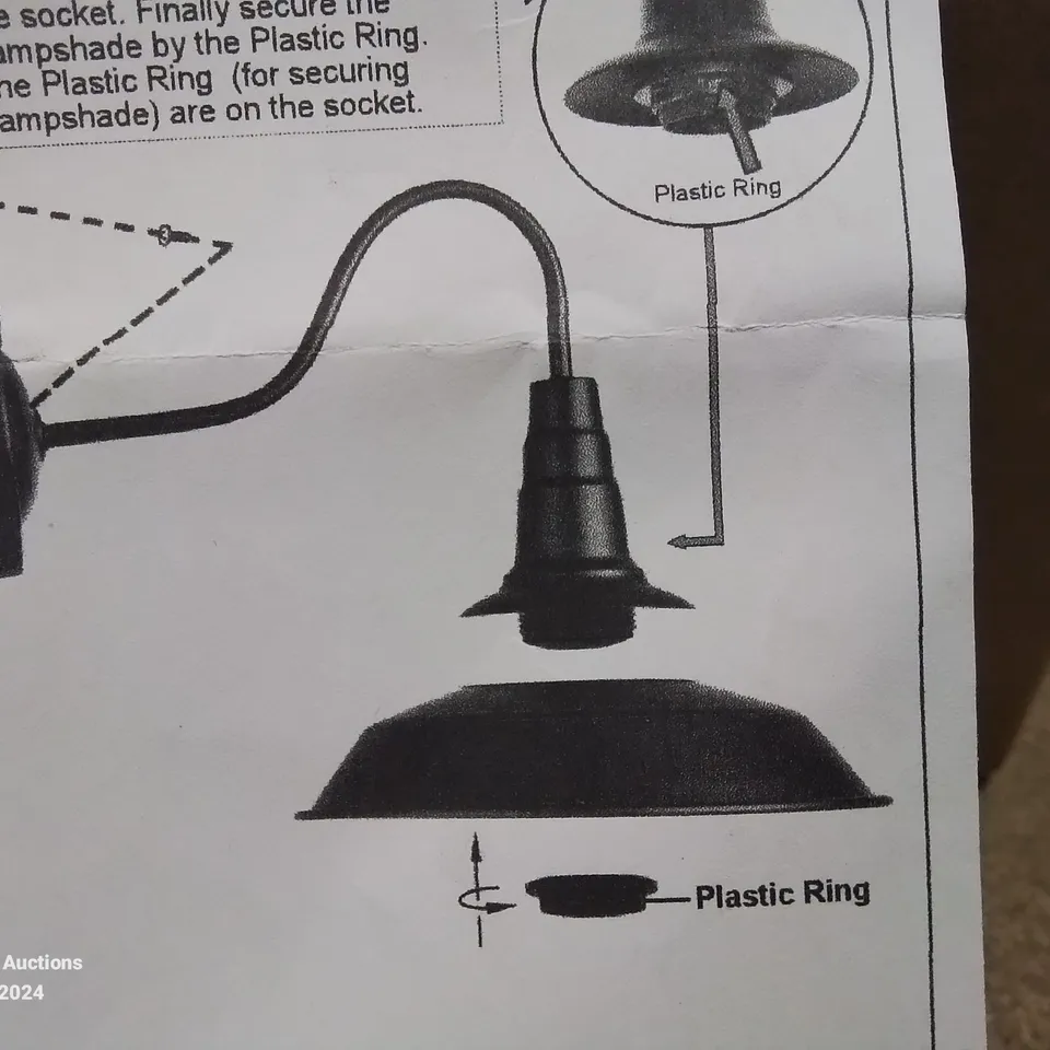 BOXED BLACK METAL WALL LIGHT 