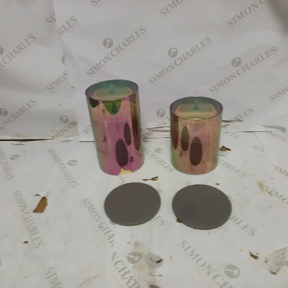 SET OF 2 PRELIT CANDLES 