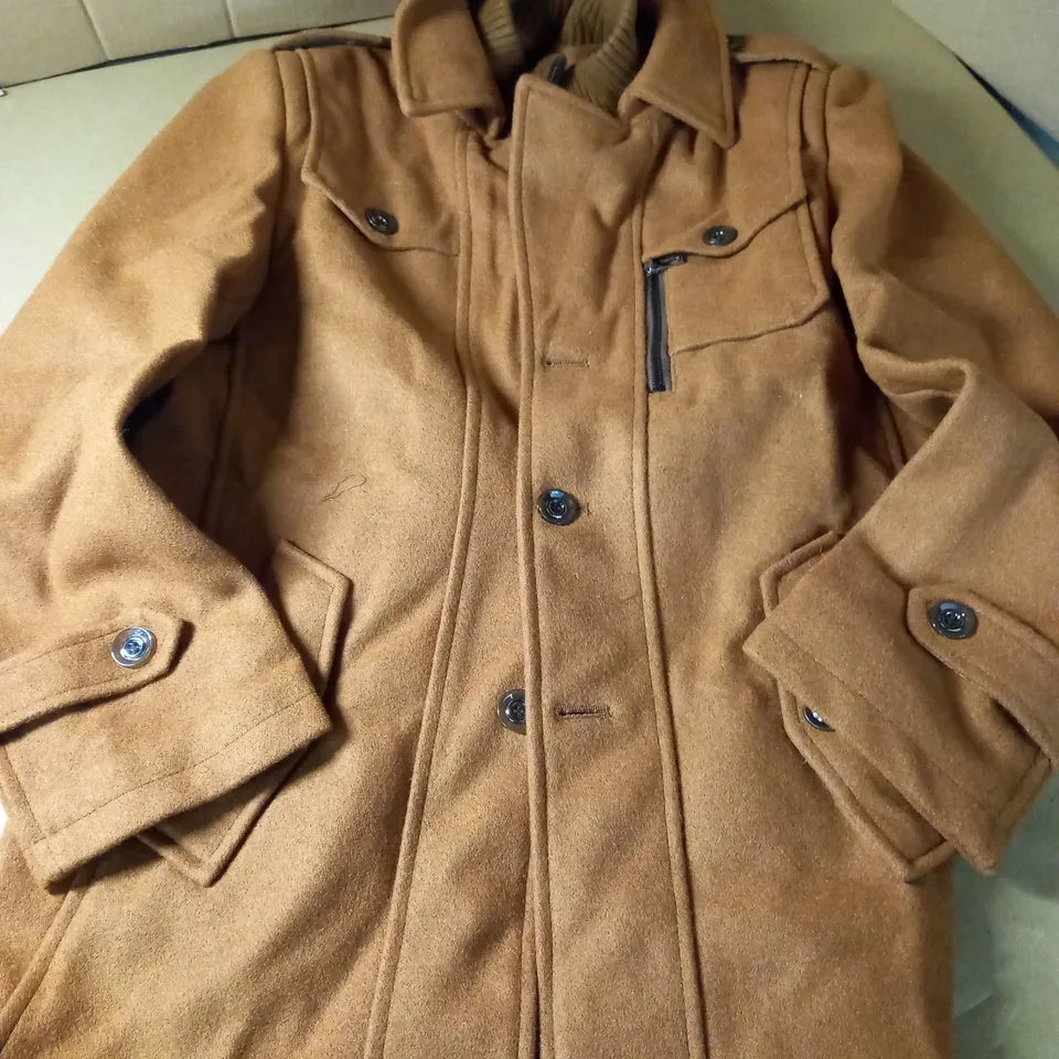 DESIGNER STYLE BROWN JACKET - SIZE L