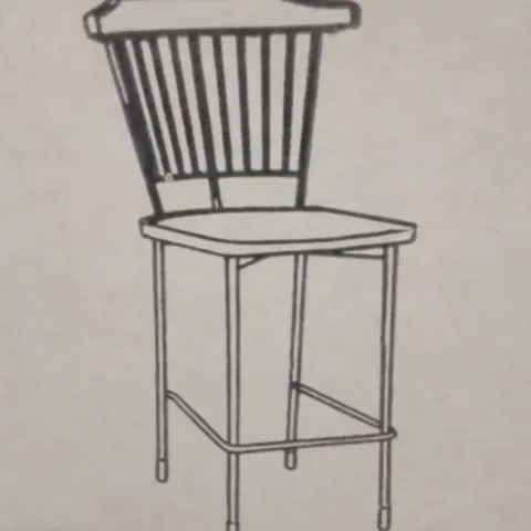 BRAND NEW SET OF 2 BOLERO SCANDI HIGH STOOL //WHITE