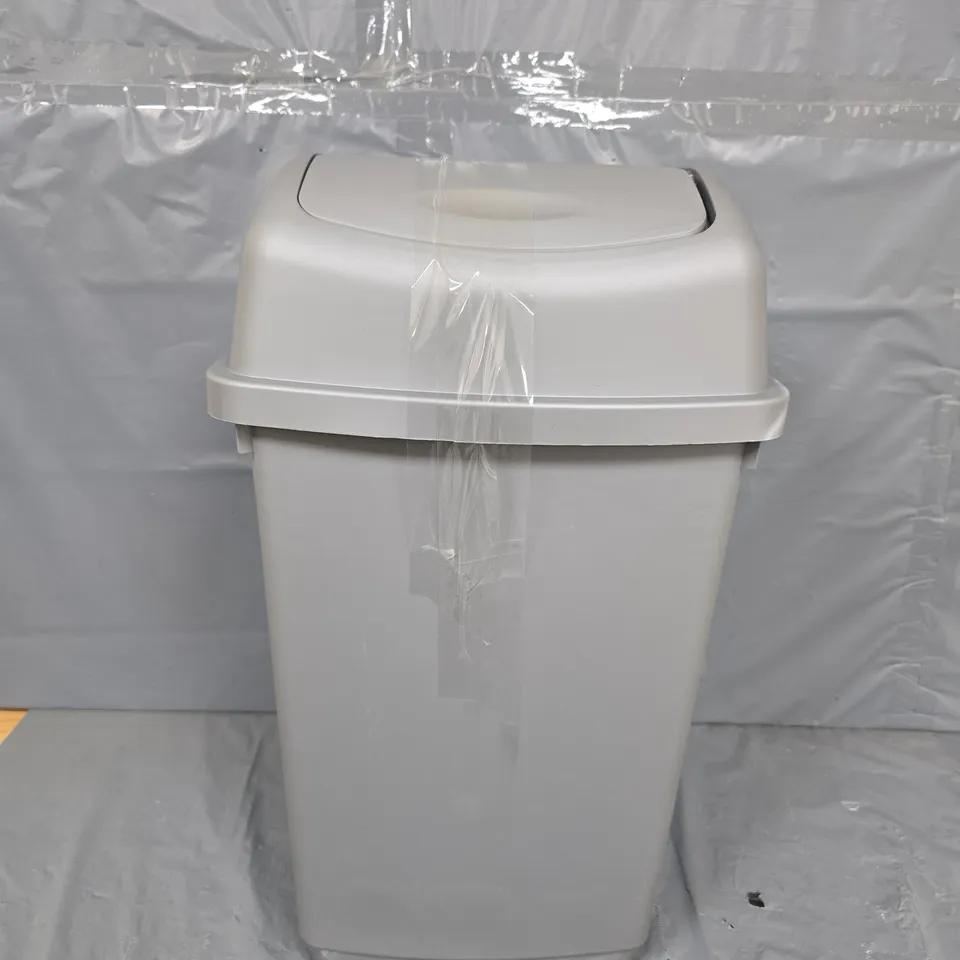 25L GREY PLASTIC BIN